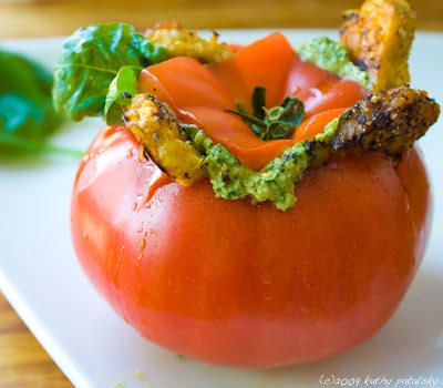tempeh-stuffed-tomato