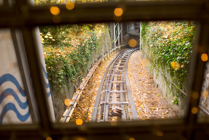funicular at hotel montana