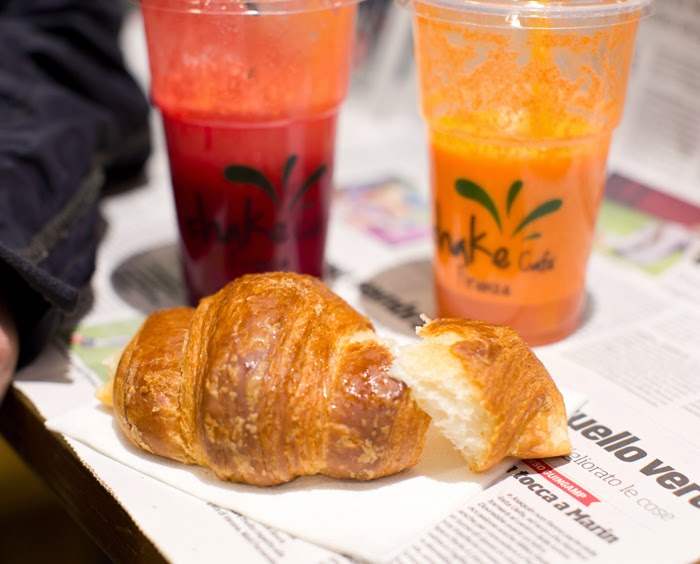 vegan croissant at Shake Cafe vegan croissant at Shake Cafe