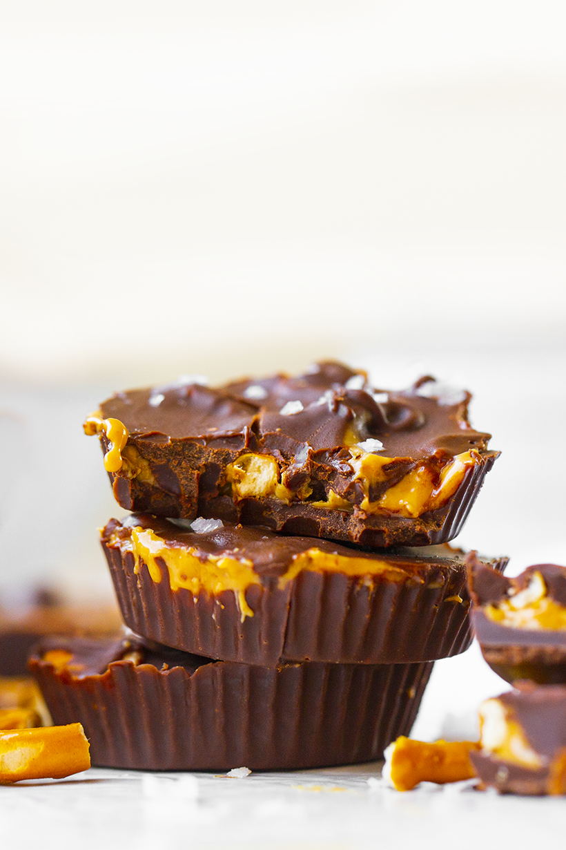 Pretzel-Stuffed Peanut Butter Cups