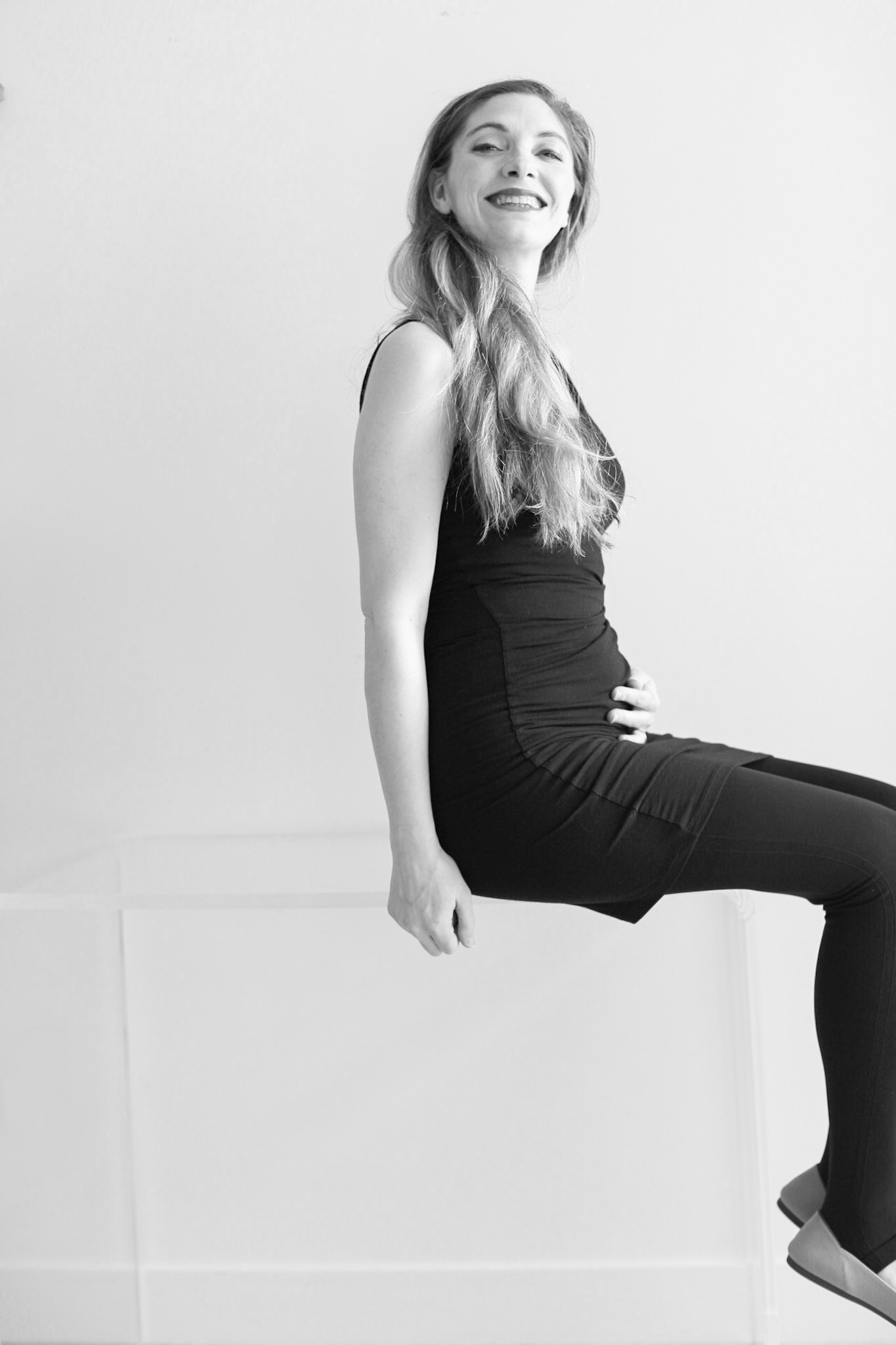 sitting bump photo happy