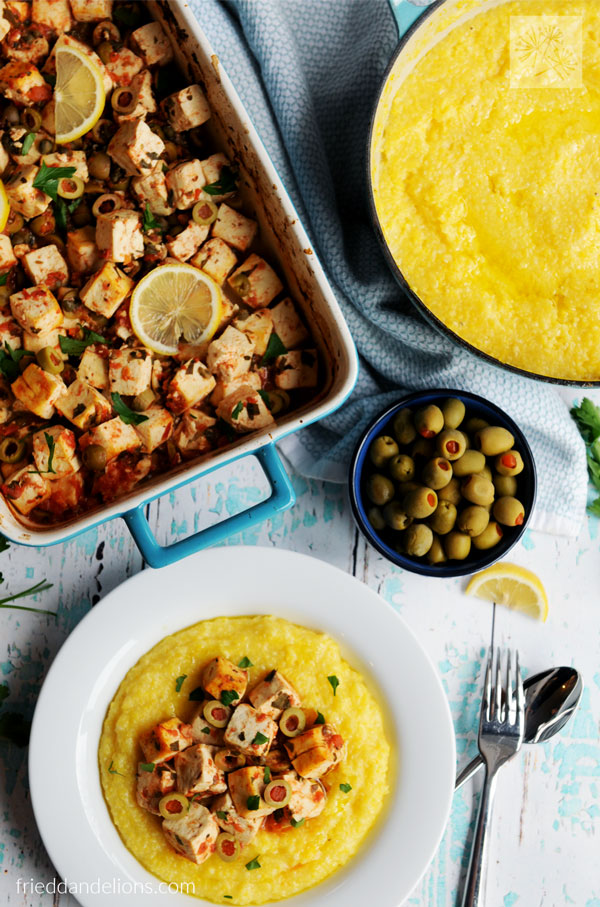 baked tofu and lemon casserole