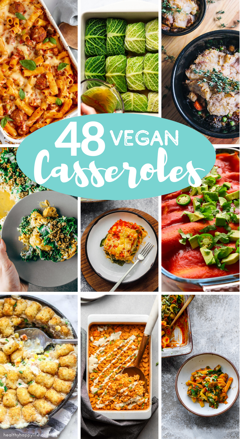 vegan casserole recipes pin