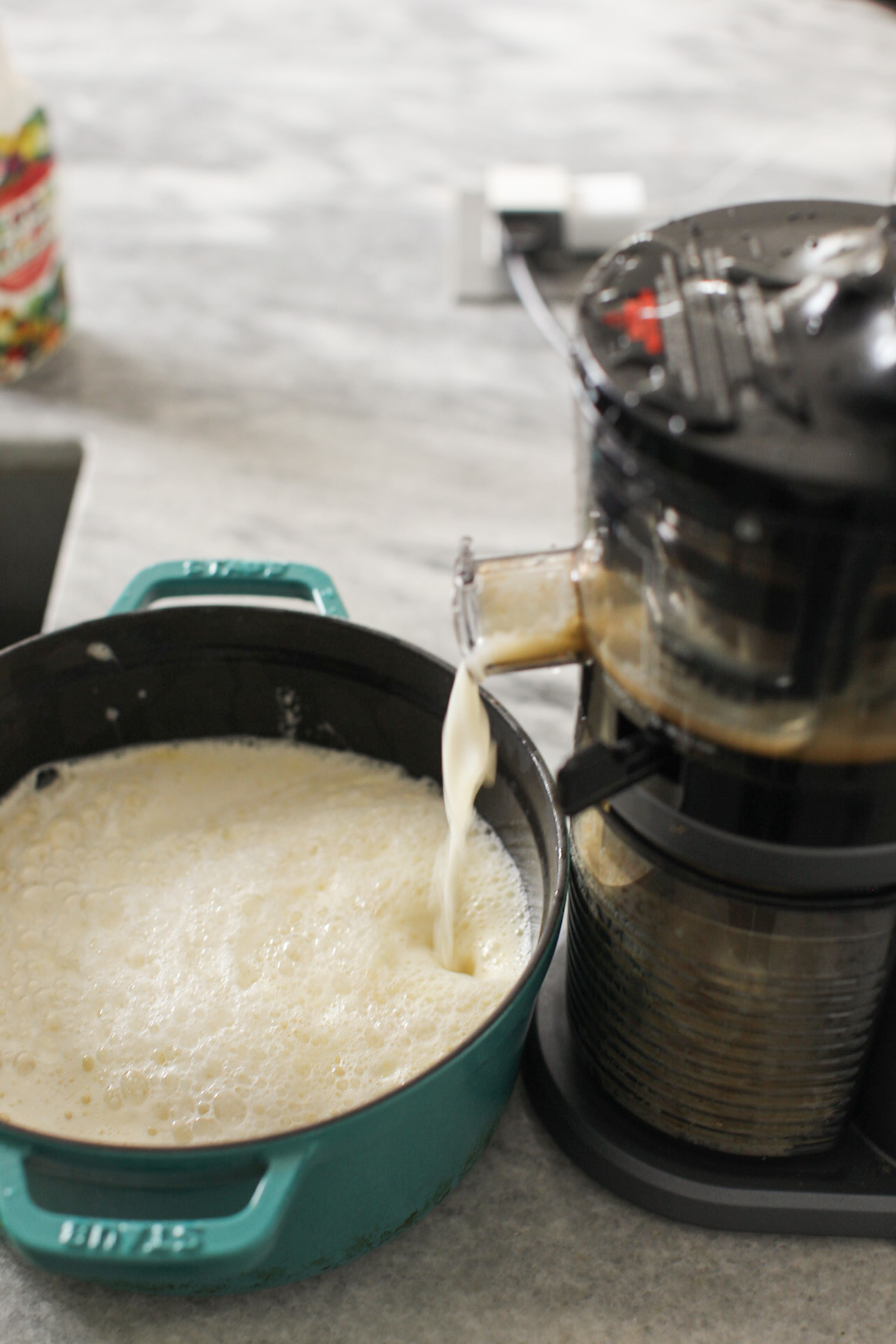 soymilk from a juicer