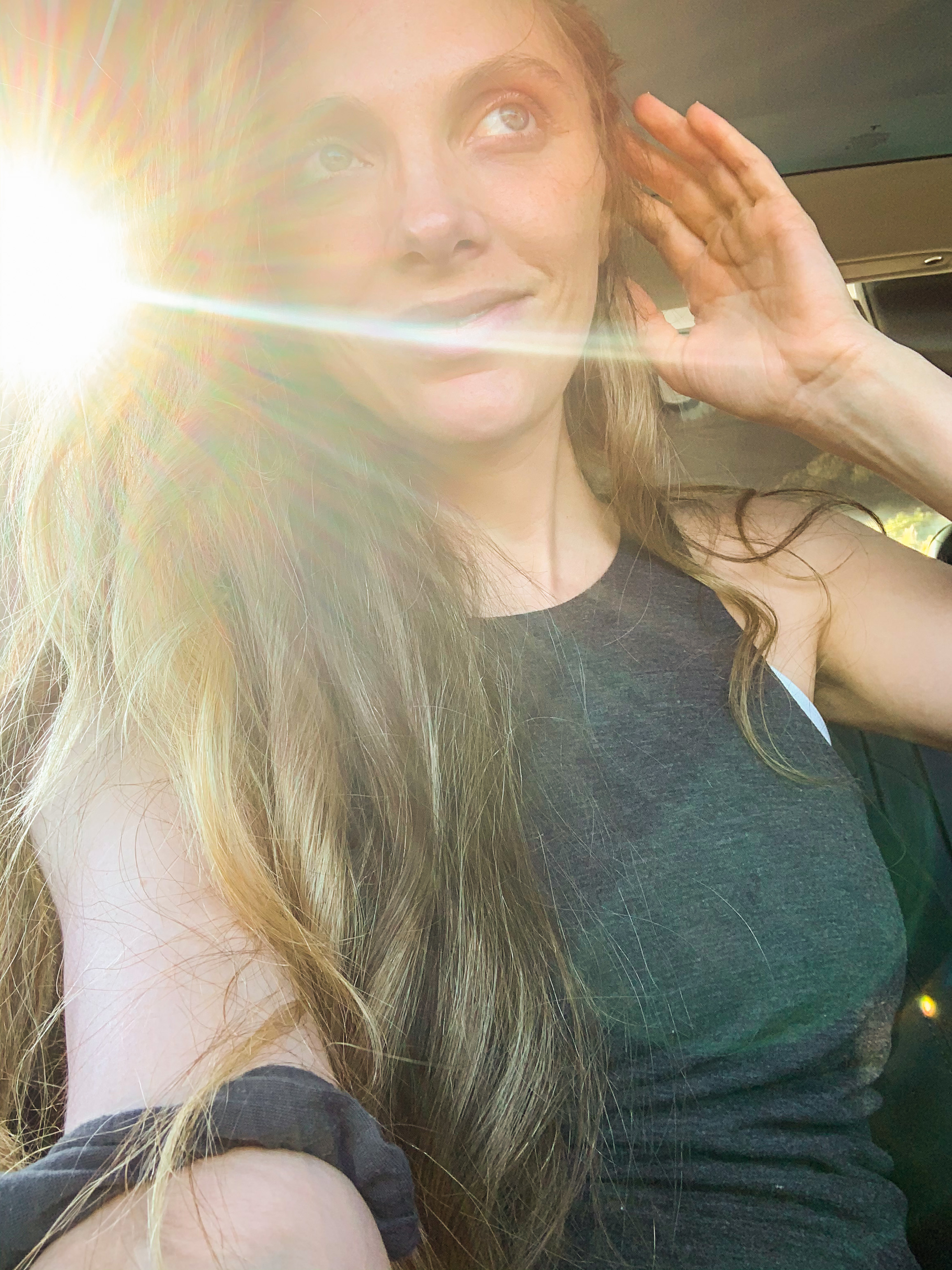 kathy patalsky in car malibu sunshine