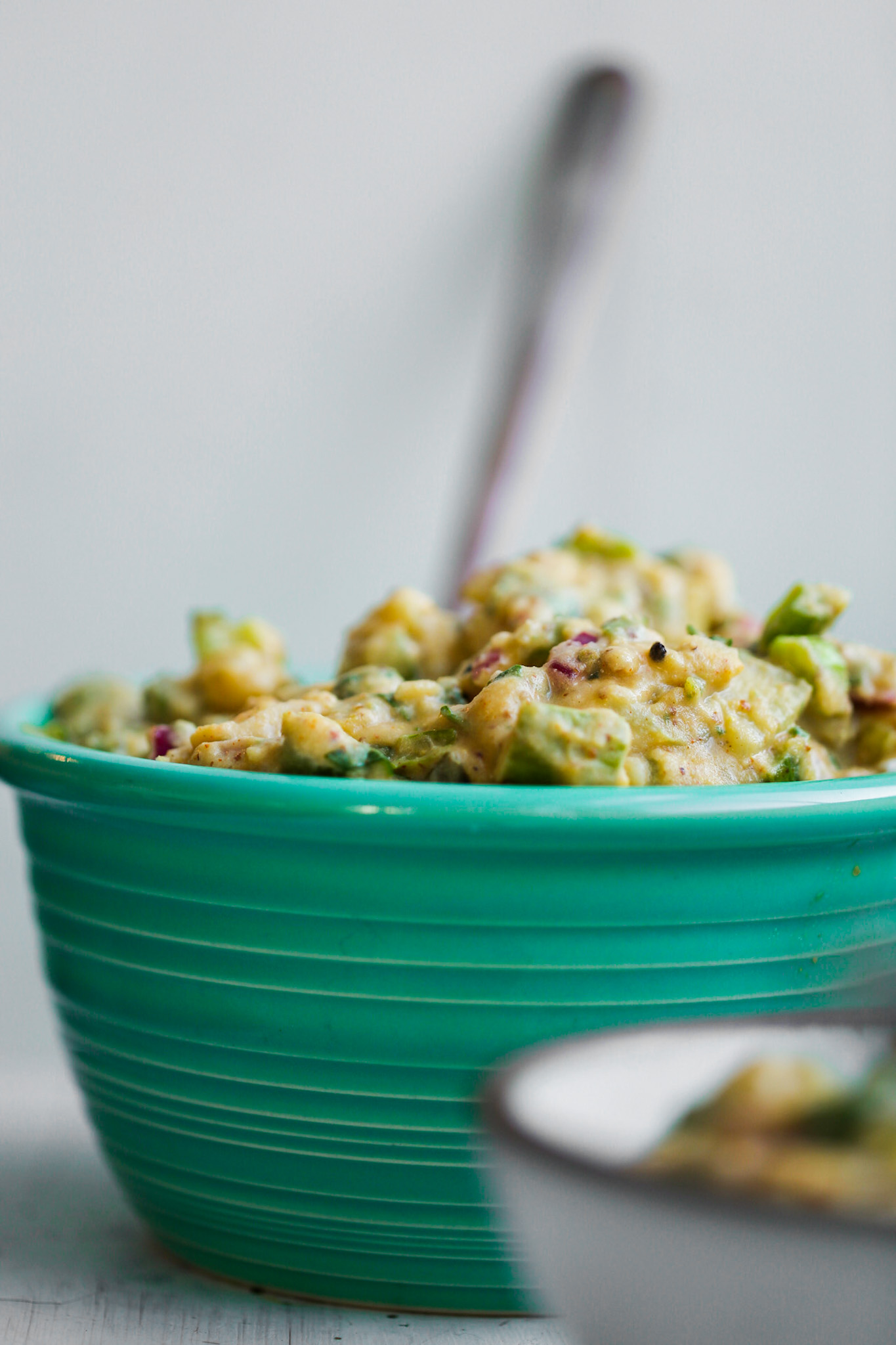 easy vegan potato salad in bowl