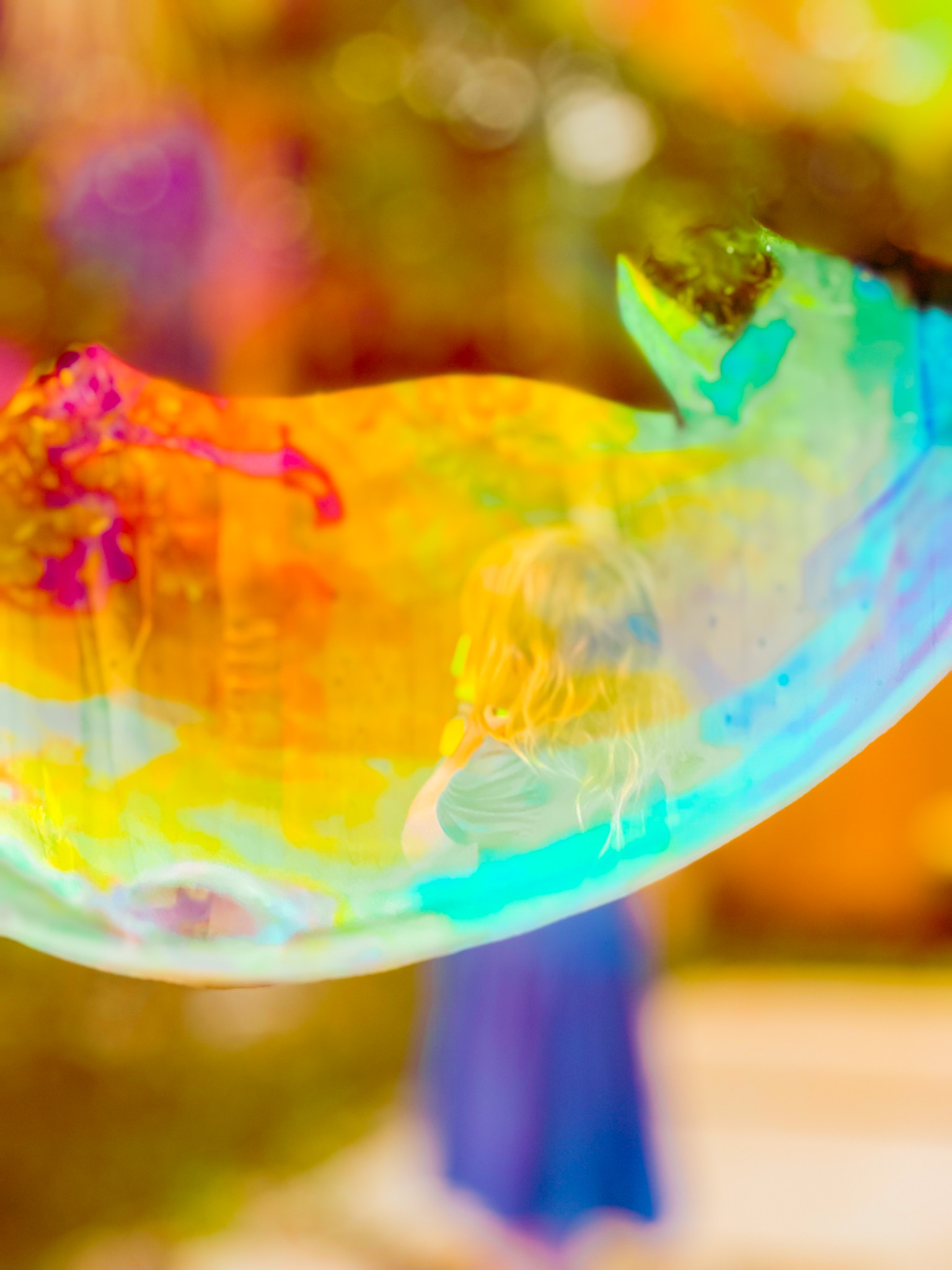 giant bubble photo toddler