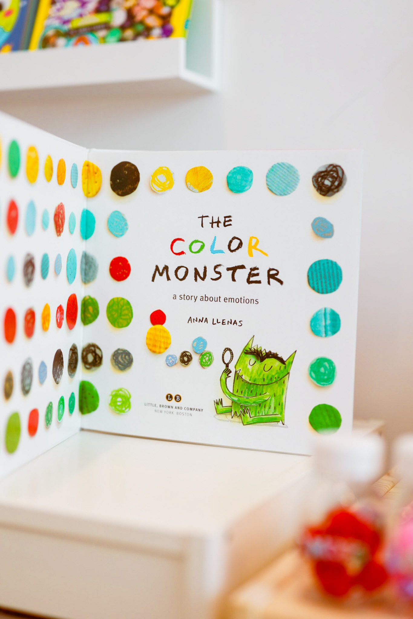 color monster book title page