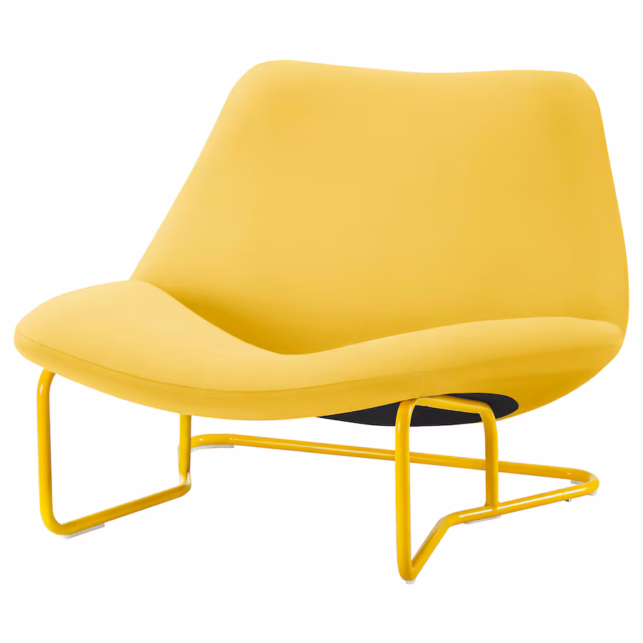 yellow ikea chair