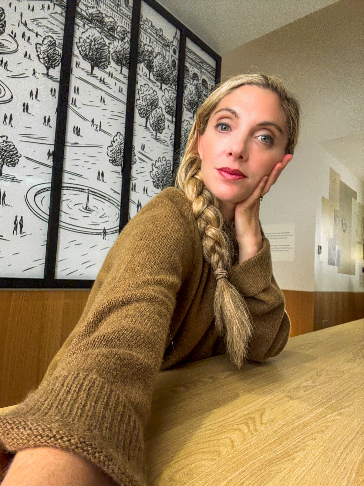 kathy at the Louvre studio